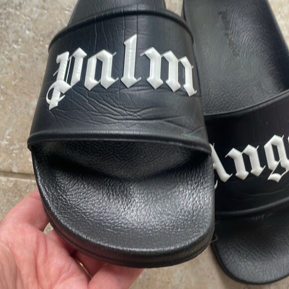 PALM ANGELS SLIDERS Sandals Black - Picture 6 of 16